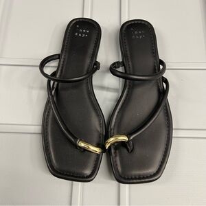 Strappy Sandals with gold embellishment